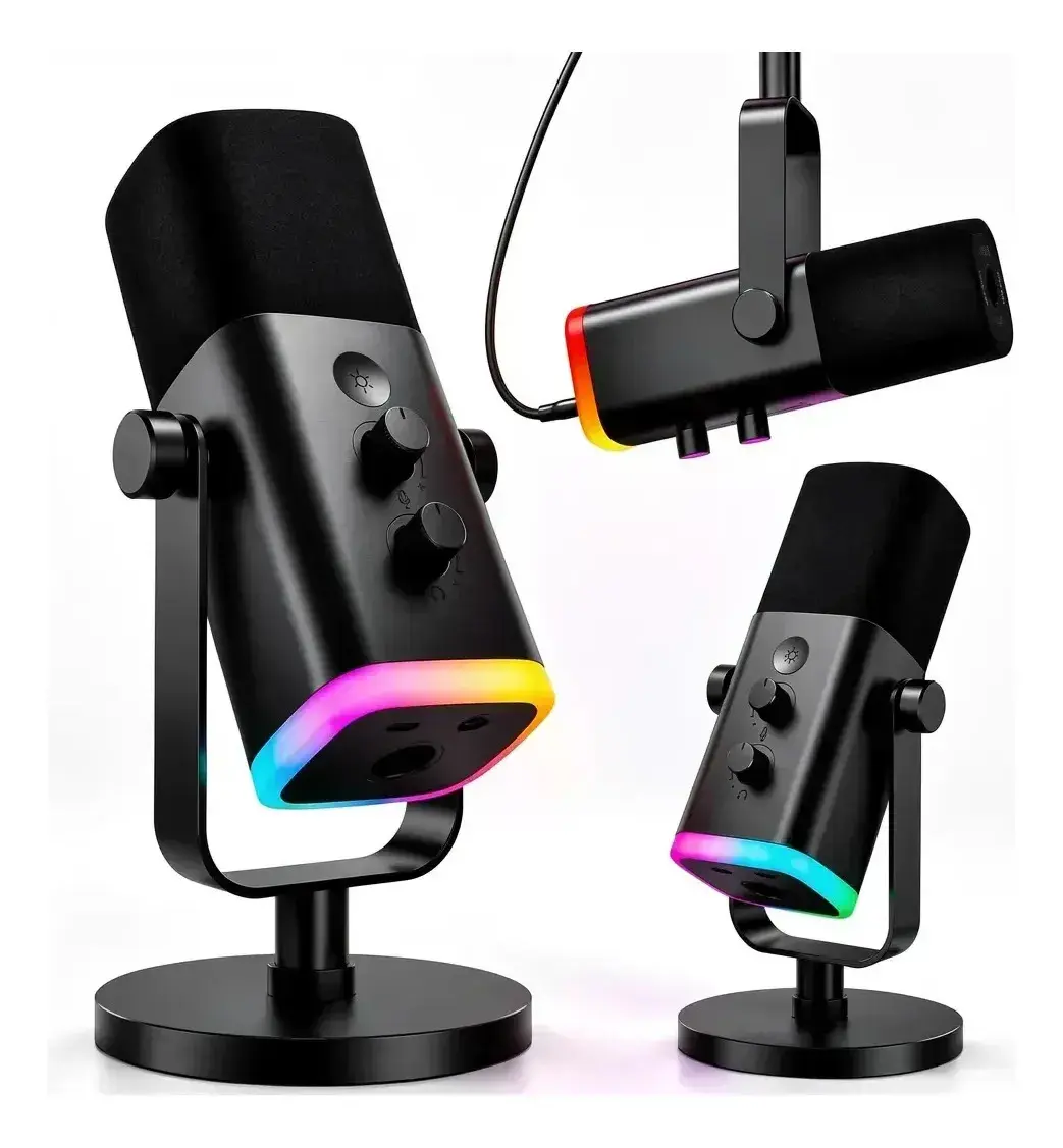 Microfone Fifine Usb/xlr Am8 Dinâmico Cardioide cor preto - 1