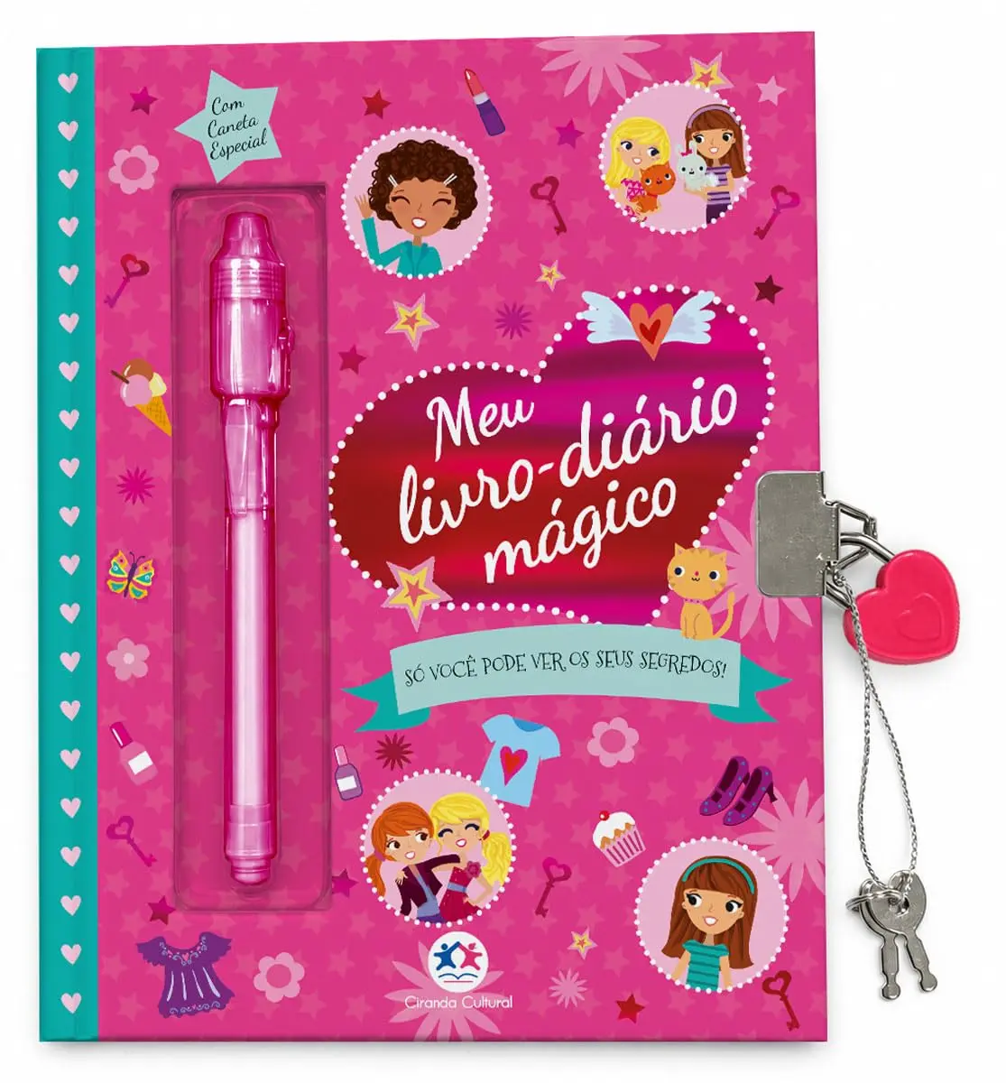 Meu Livro Diário Mágico: Só você pode ver os seus segredos!