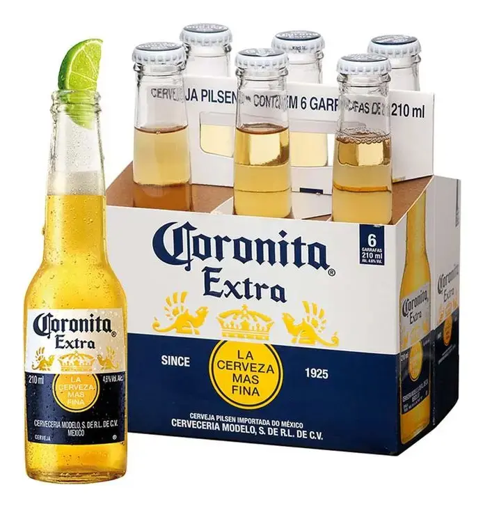Cerveja Coronita Extra Long Neck 210ml Pack (6 Unidades) - 1