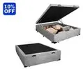 Cama Box Baú Casal Suede SerenePrime Cinza 138x188x44 - 1