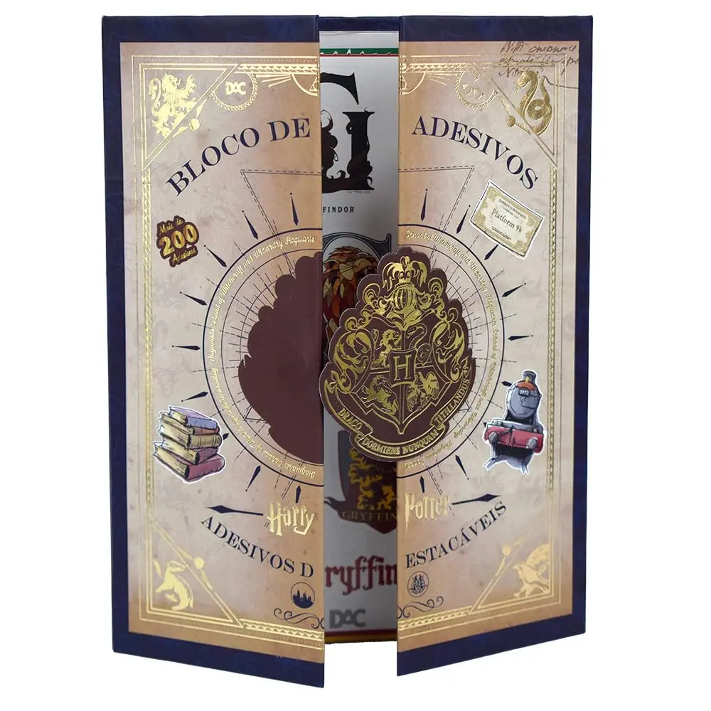 DAC - Caderno de Adesivo com 200 adesivos Harry Potter