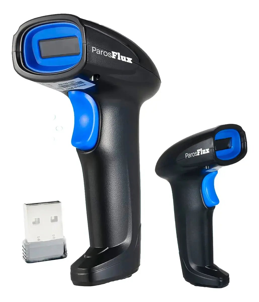 Leitor Código De Barras Sem Fio Usb De Mão Bar Code Scanner 1d Laser Linear Cor Preto thumbnail 6
