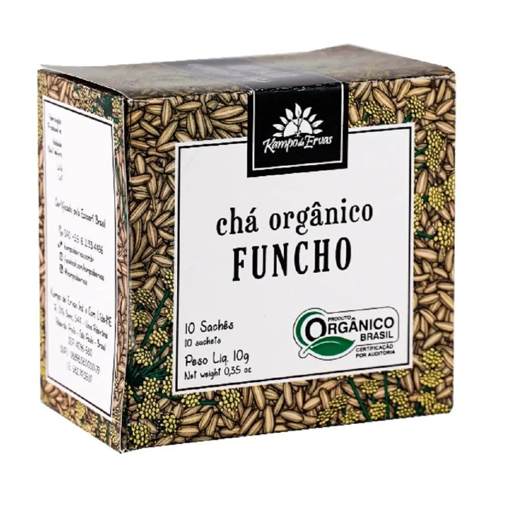 Chá de Funcho Orgânico 10 Sachês - Kampo de Ervas