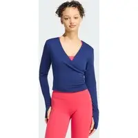 Blusa Transpassada Três Listras Studio Soft Ballet Mulher adidas