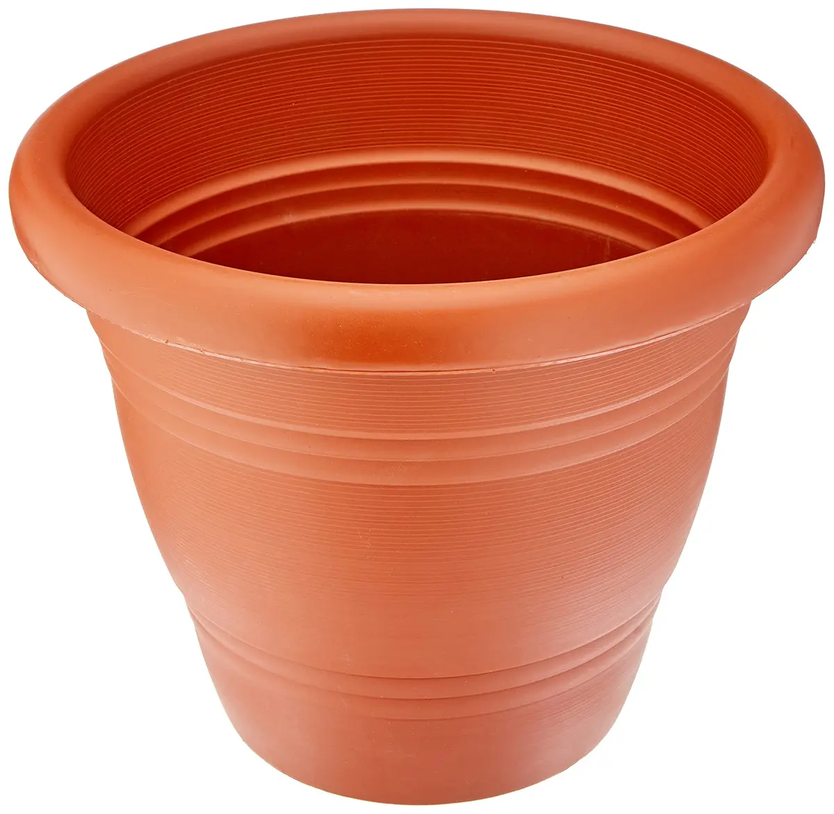 Sanremo - Vaso Redondo Plástico para Jardinagem de 28 cm, Linha Boulevard