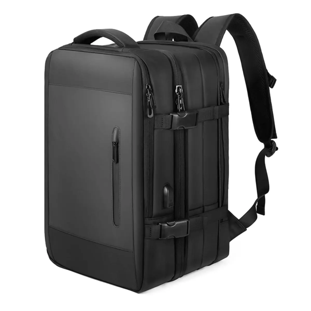 Mochila feminina de viagem grande, impermeável, aprovada como bagagem de mão, para trilha e esportes ao ar livre, B8 - Preto, X- Large - 1