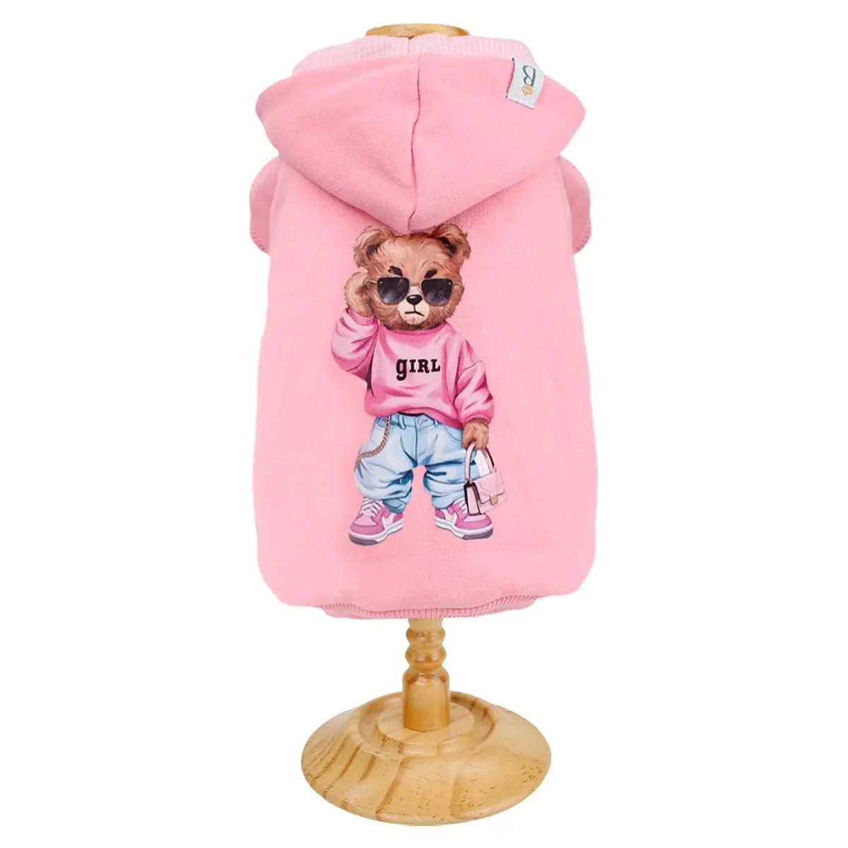Moletom com Capuz, Urso Chiclete - 1