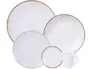 [Magalu] Jogo de Jantar 20 Peças Porcelana Branco/Marrom - 1