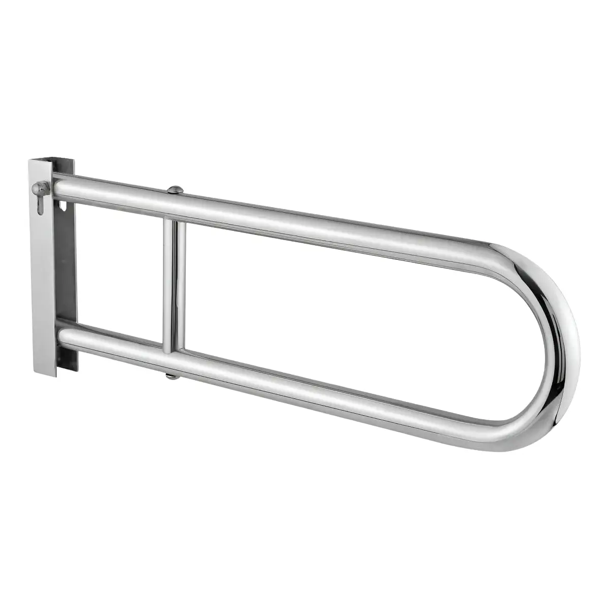 Barra Apoio Articulada Inox Banheiro Deficiente Idoso 60cm