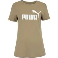 Camiseta Feminina Puma Manga Curta ESS Tee Logo