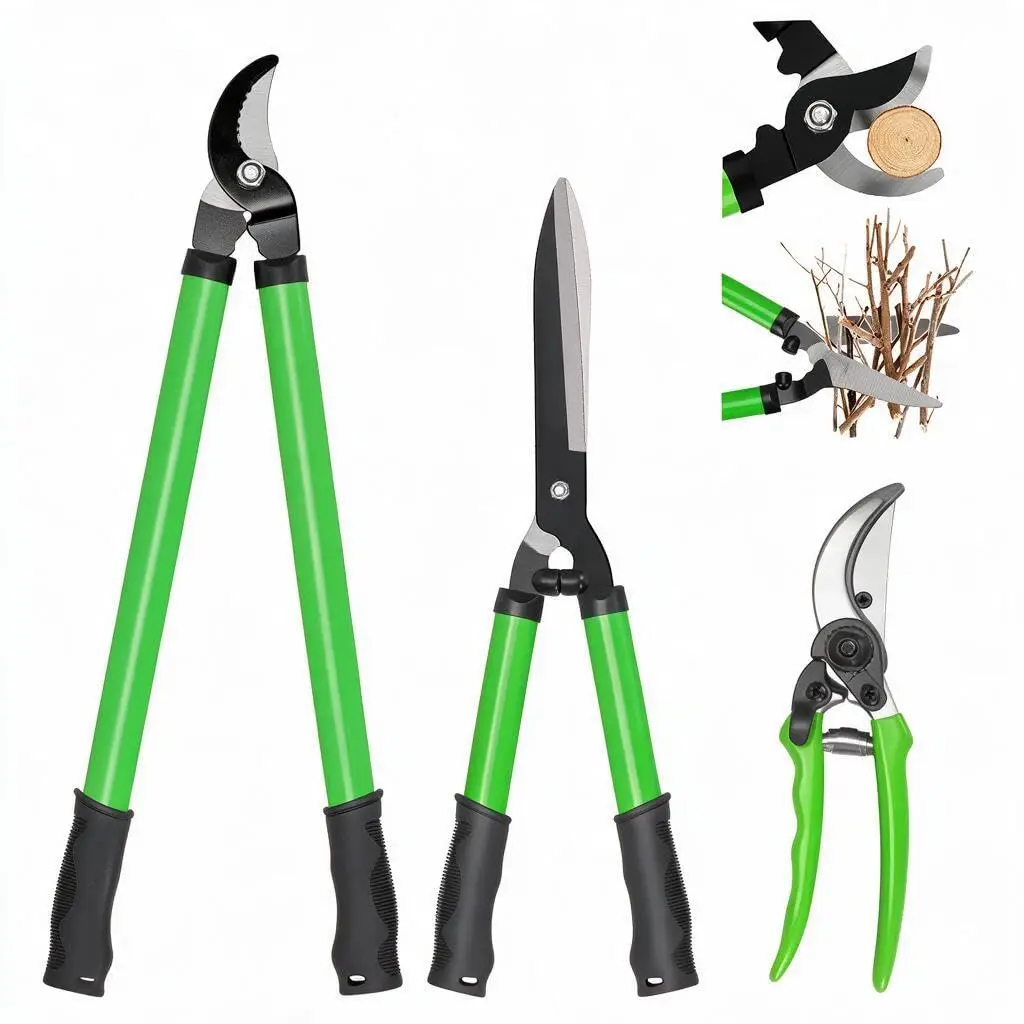 Conjunto de Tesouras para Poda,Tesoura de Poda, Tesoura de Poda Jardinagem, Tesoura Jardinagem, Alicate de Poda, Tesoura para Poda, Jardinagem Ferramentas