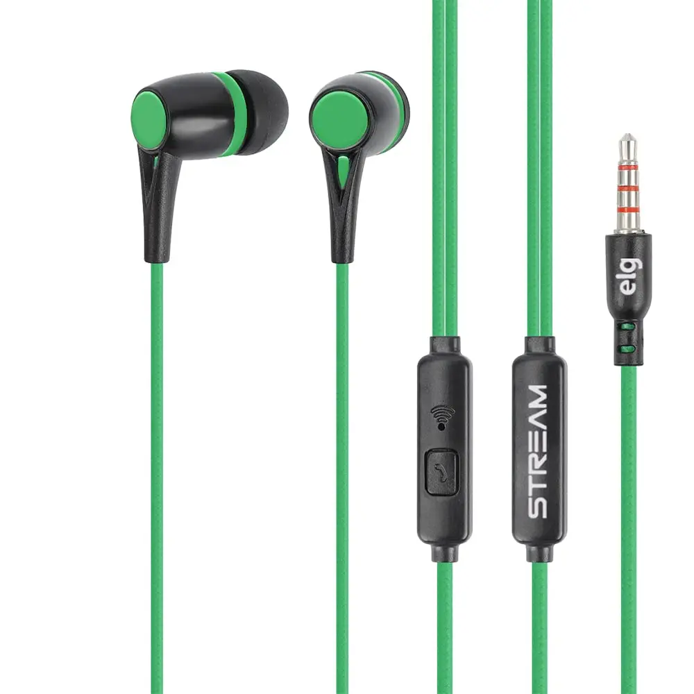 Fone de Ouvido Intra-auricular Verde com Microfone STR05GK - ELG - 1