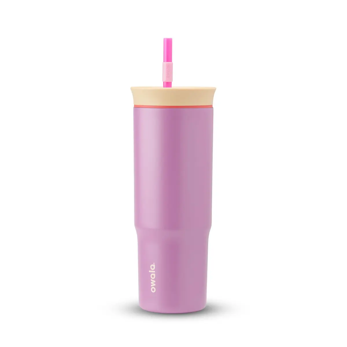 COPO OWALA TUMBLER STAINLESS STEEL TERMICA 24OZ / 710ML - PURPLE SMELL THE ROSES - 1