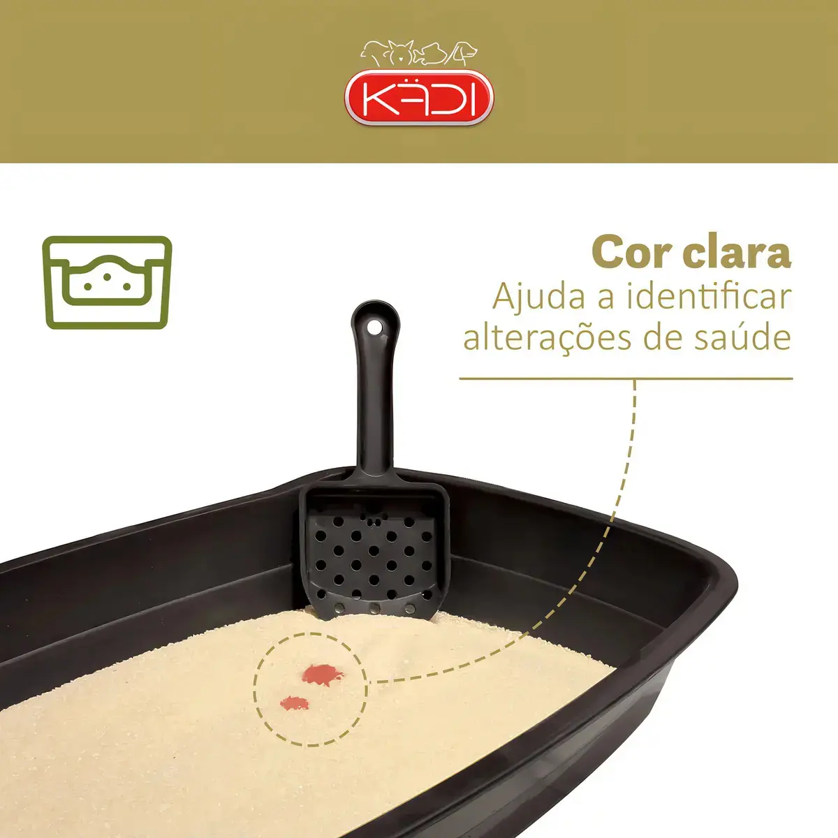Areia Sanitária Gatos Milho Mandioca Kadi Graos Mistos 4kg thumbnail 6