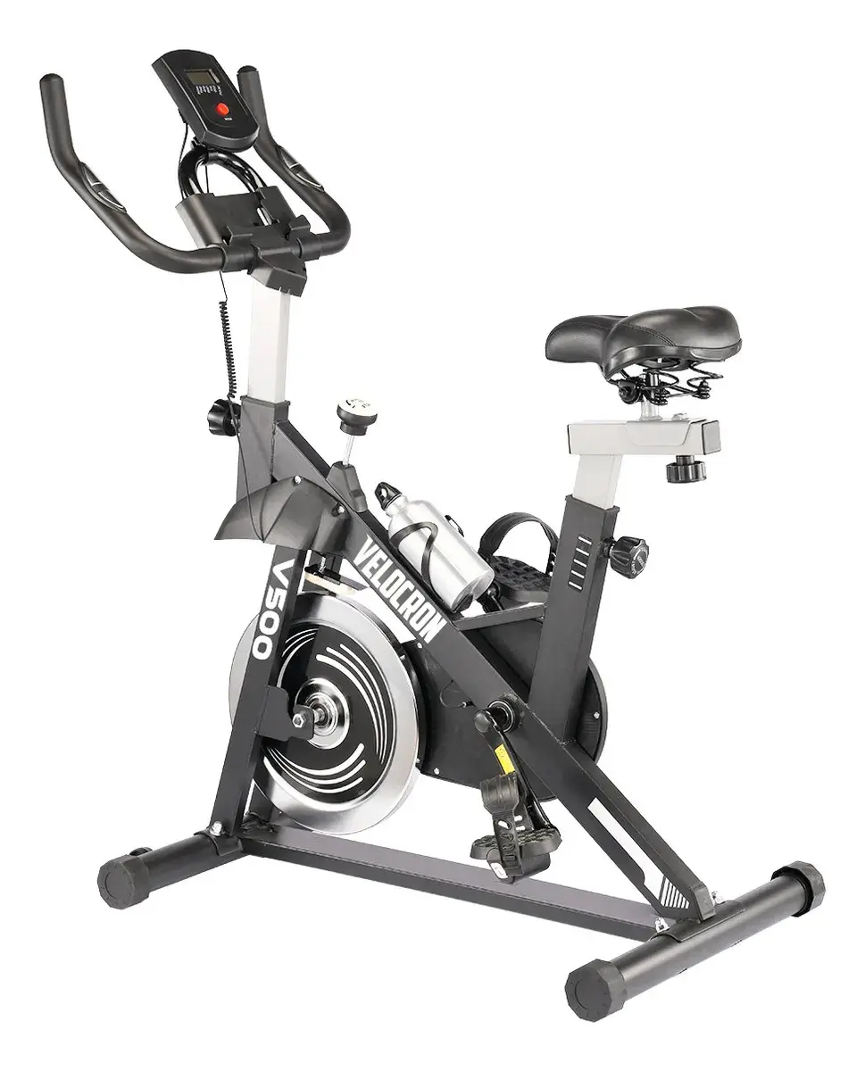Bicicleta Ergométrica Spinning Inércia 5kg Velocron V500 Preto thumbnail 4