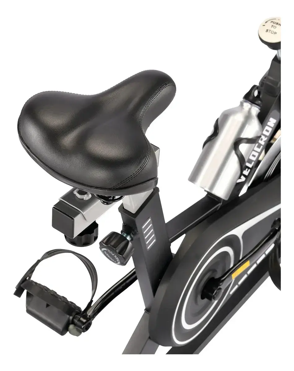 Bicicleta Ergométrica Spinning Inércia 5kg Velocron V500 Preto thumbnail 5