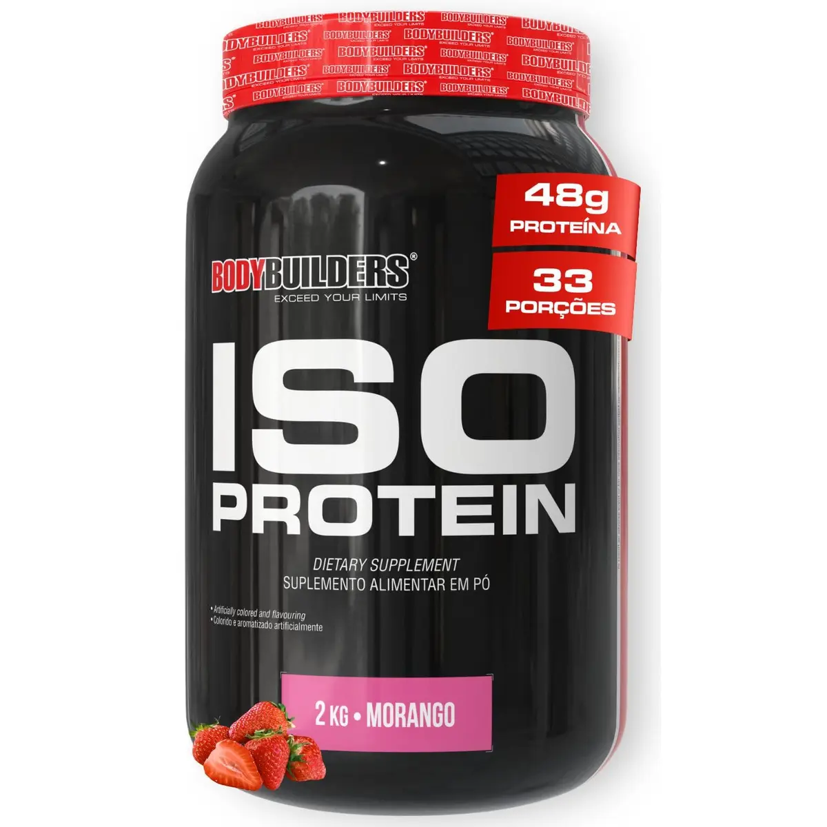 Whey Protein Iso Protein Morango 2kg - Bodybuilders