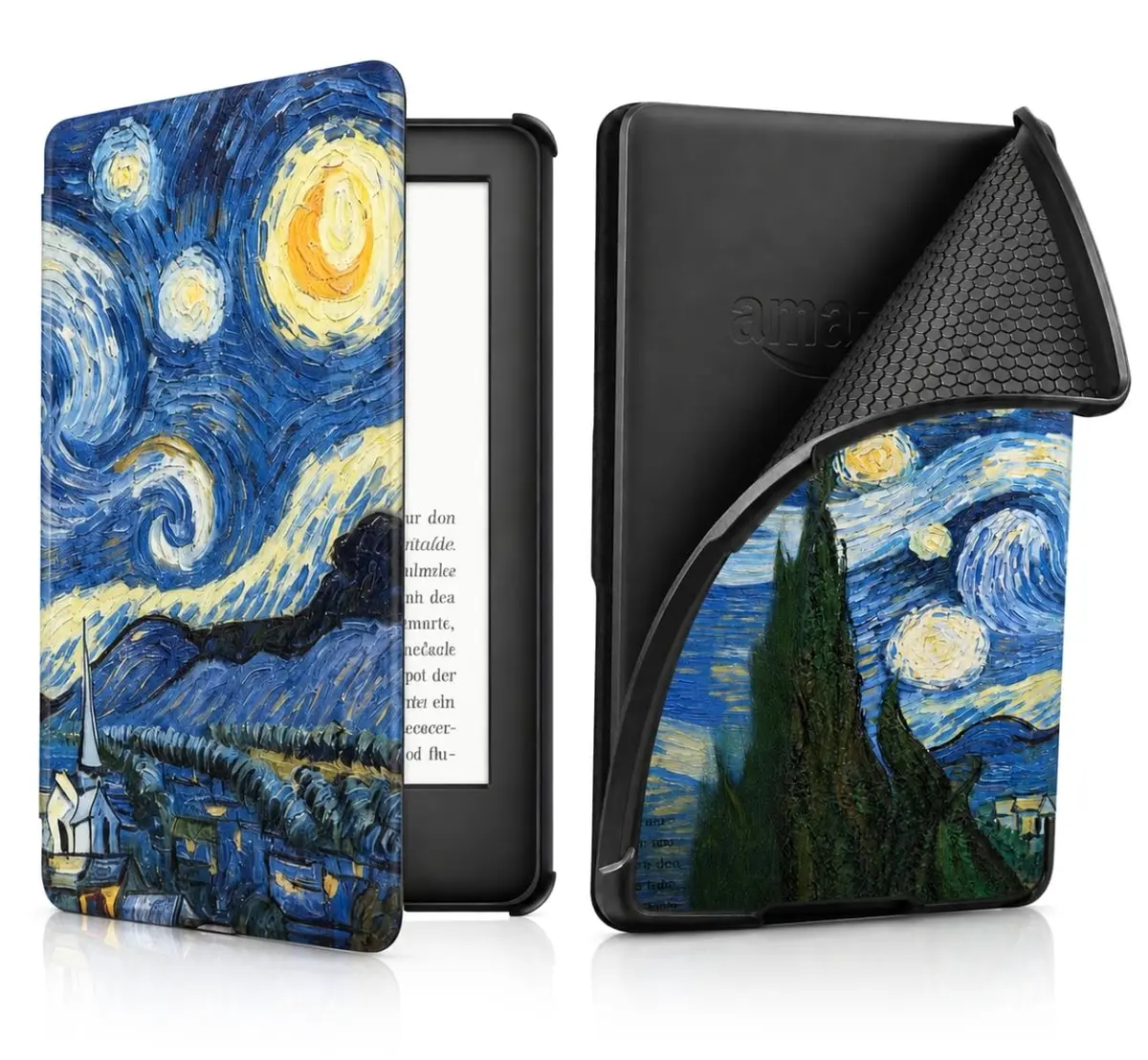 DECART Capa para Kindle 11ª Geração 2022/2024 (C2V2L3/RS23CV) Van Gogh | Traseira em Silicone Flexível, Auto Hibernação, Fechamento Magnético, Para Kindle de 6 Polegadas - 1