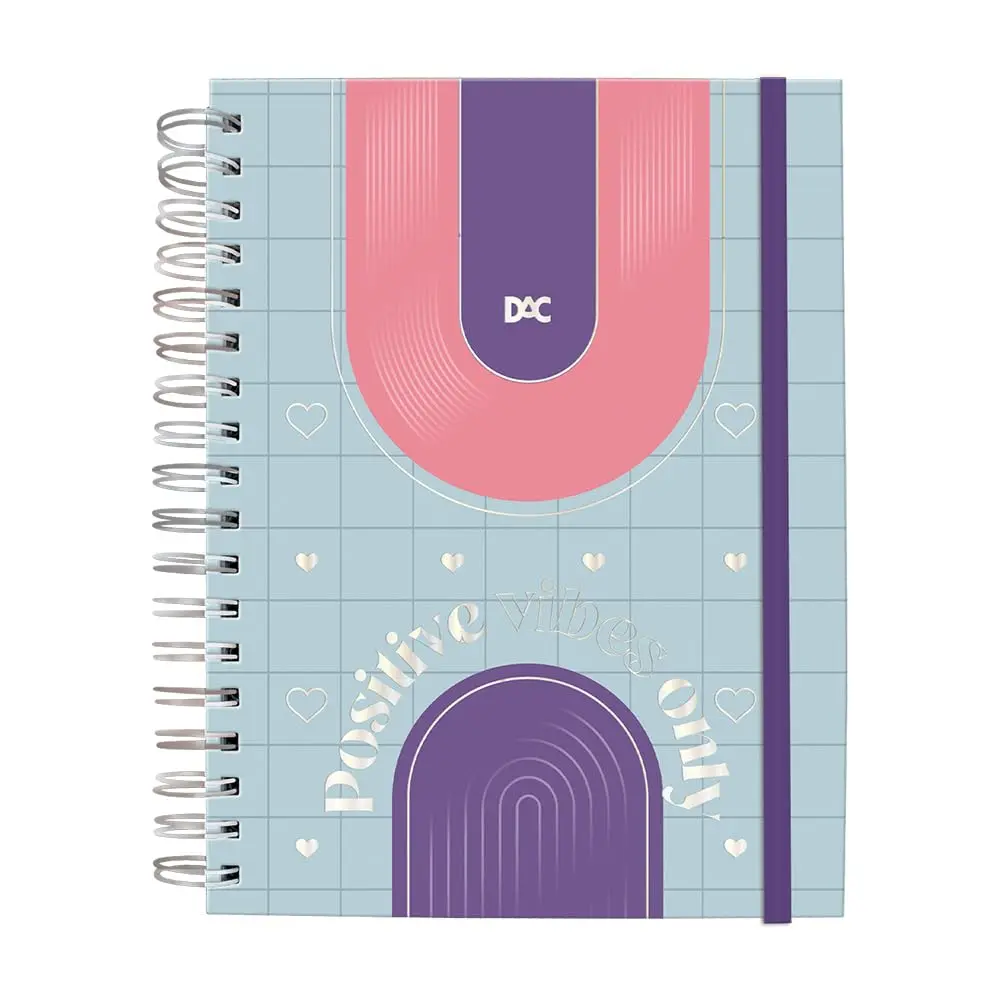 DAC - Caderno Smart Universitário com 80 Folhas (90g) Fechamento em Elástico - Pop - 1 Unidade