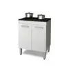 Balcão de cozinha para cooktop 4 bocas branco nauru - Casa Mobilia Movelaria - 1