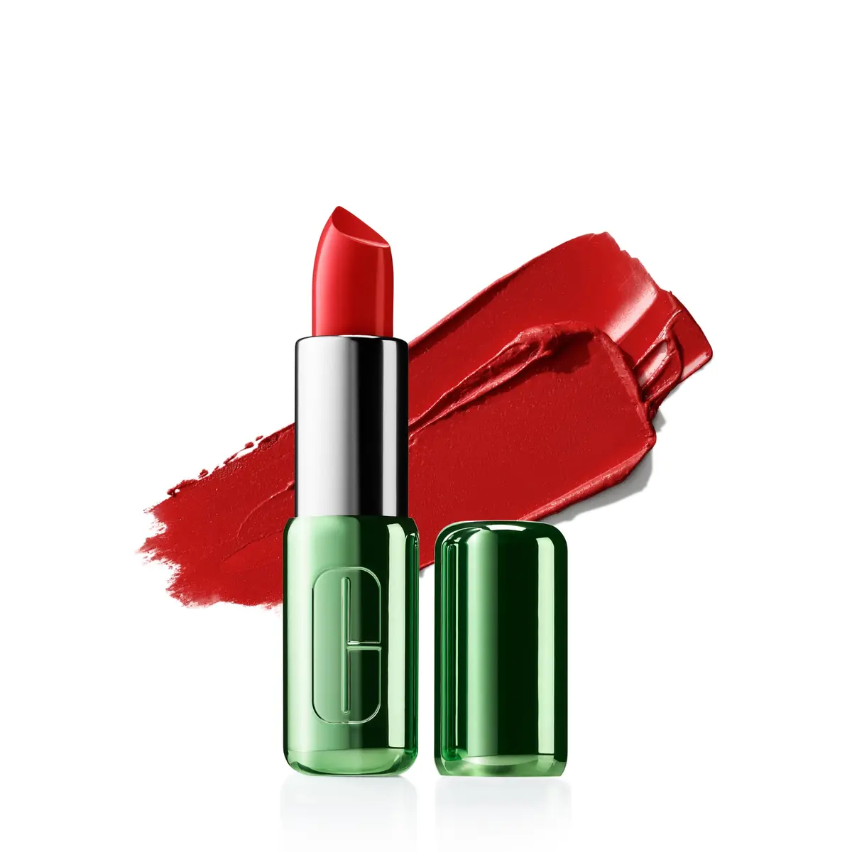 Clinique Pop Batom com acabamento Brilhante/Matte | Longa Duração, Acetinado, Matte ou Brilhante, Desfrute de 8 horas de uso com cores fiéis, Chilli Pop, 3,9g