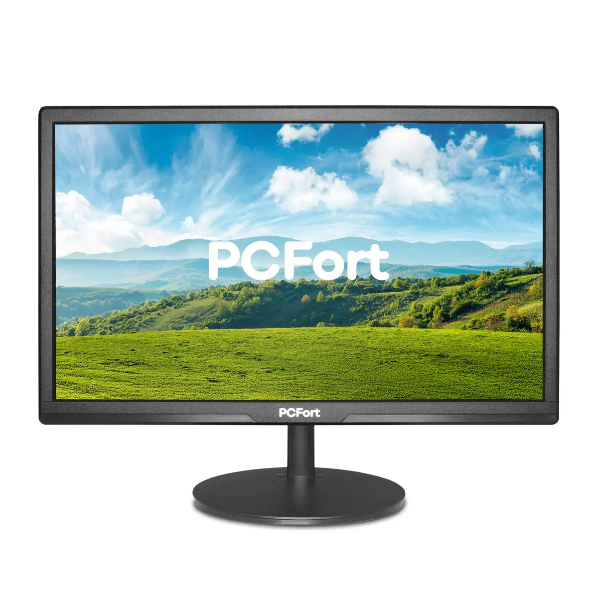 Monitor Empresarial PCFort F2030 20" HD+ LED 75Hz HDMI VGA VESA 5ms para Home Office, Empresas e Estudos