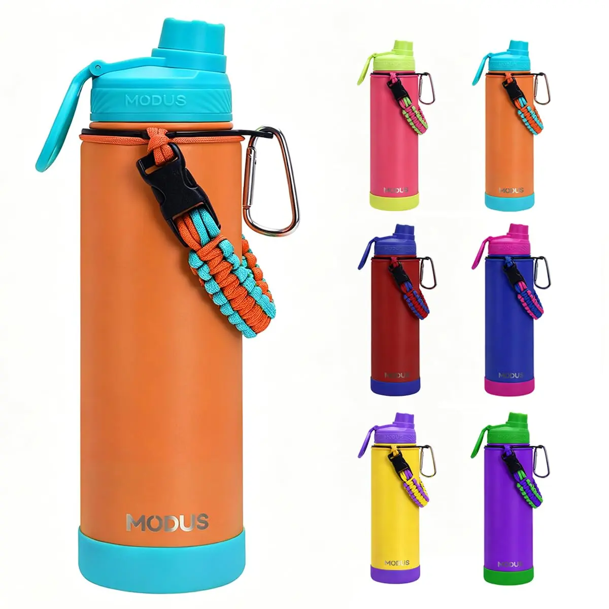 Garrafa Térmica De 304 Aço Inox De Água Manter A Vácuo 750ml (Laranja)