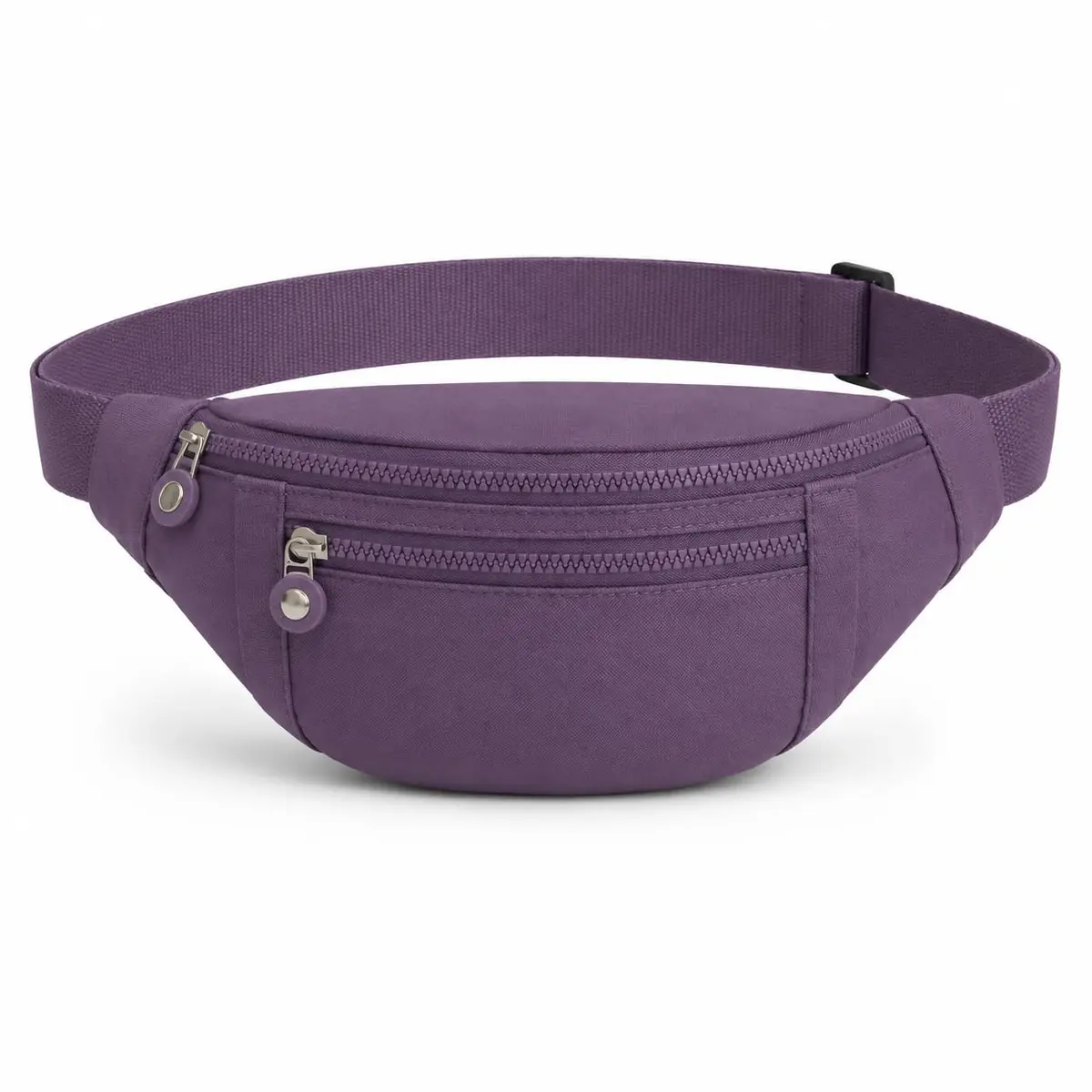 Pochete Esportiva Nylon Impermeável Ajustável Corrida Academia Viagem Caminhada Porta Celular Roxo Acinzentado