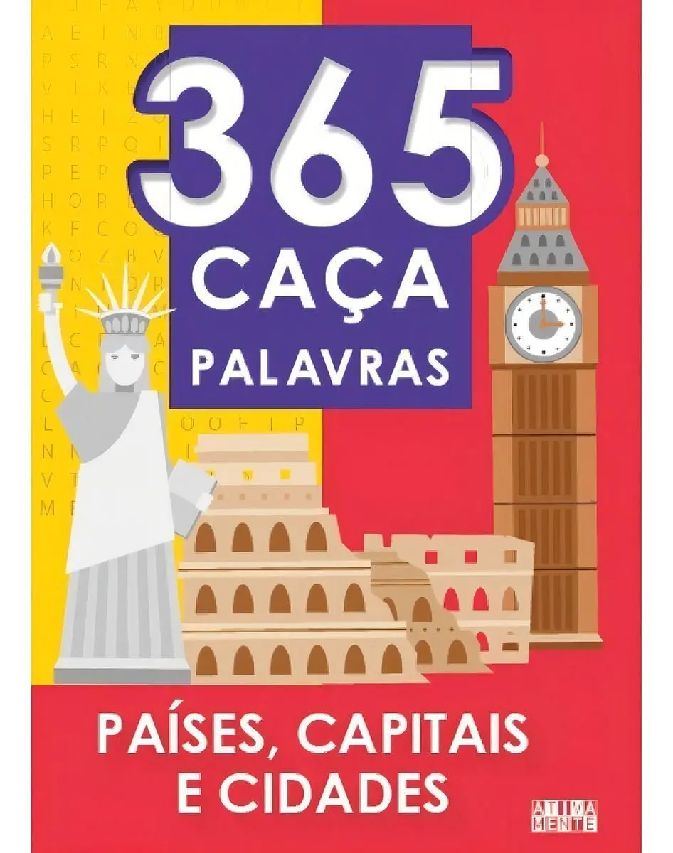 365 Caça-Palavras - Países, capitais e cidades