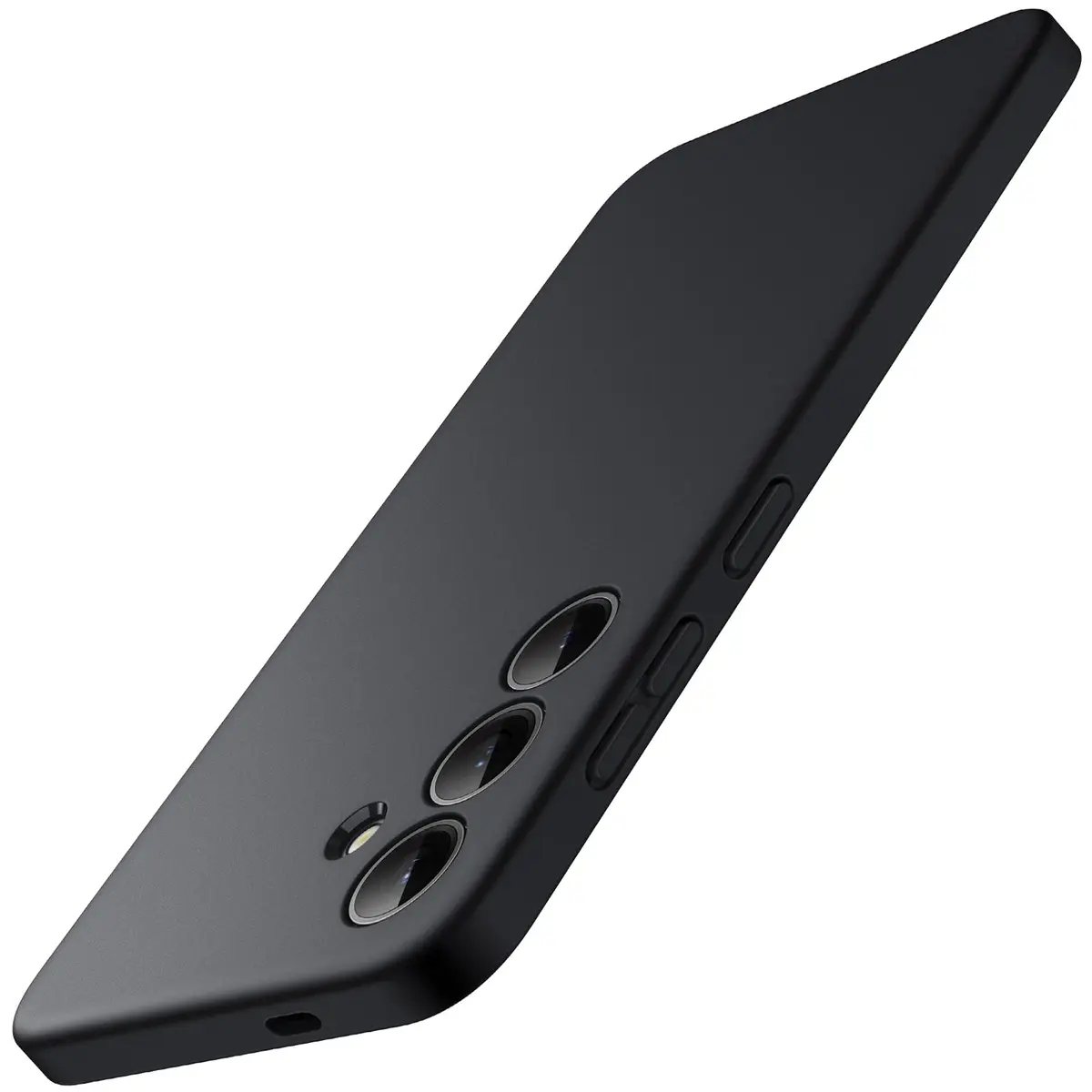 JETech Capa Fina para Samsung Galaxy S24, Preto | Proteção da Lente da Câmera, Design de TPU Macio, Acabamento Fosco, Proteção À Prova de Choque