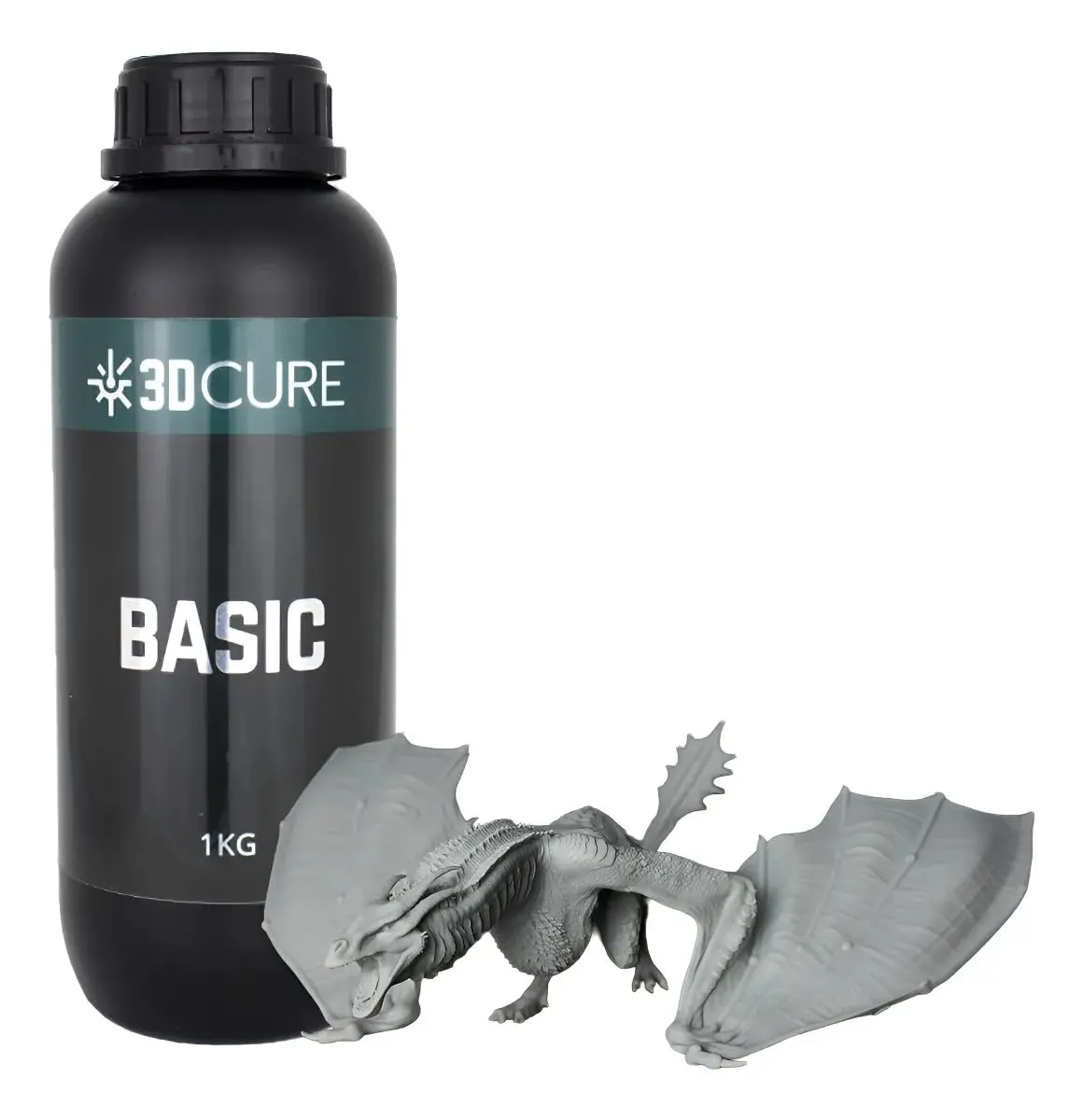 Resina 3D Cure Basic para Impressora 3D, 1 Kg (Cinza Claro) - 1