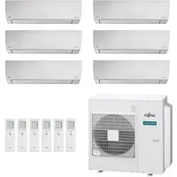 Ar-Condicionado Multi Split Inverter Fujitsu 45.000 (4x Evap HW 9.000 + 2x Evap HW 12.000) Quente/Frio 220V - 1