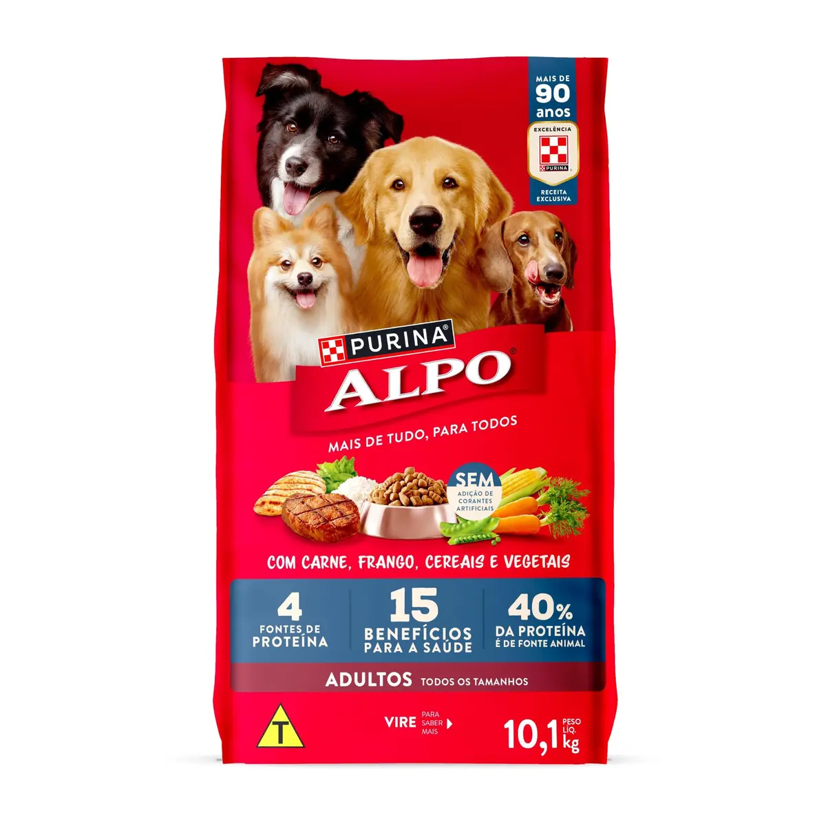 Purina Alpo Alpo - Ração Cães Adultos Carne E Frango 10,1Kg
