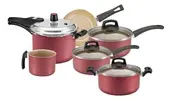 Conjunto 6 Panelas Alumínio Premium Antiaderente Cereja Panelux - 1