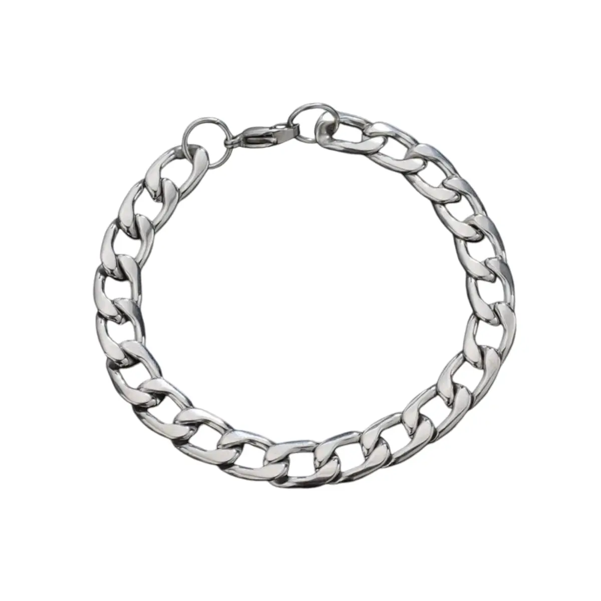 Pulseira Masculina Corrente Grossa Maciça De Aço Inoxidável Cirugico Aço Inox Antialergico