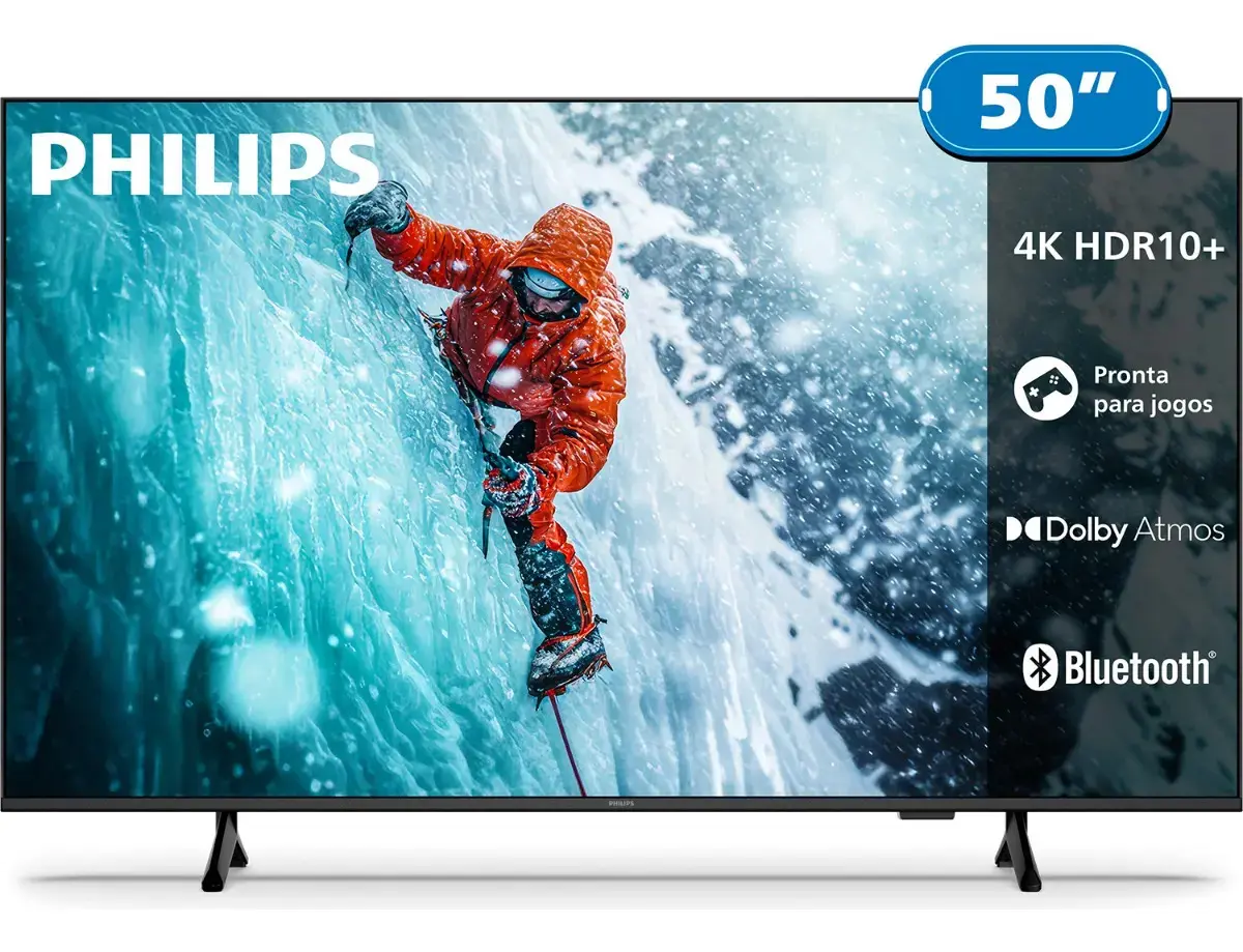 Smart Tv Philips 50 4k 50pug7300 Comando De Voz Bluetooth - 1