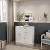 cômoda com sapateira urano branca - Branco - 1