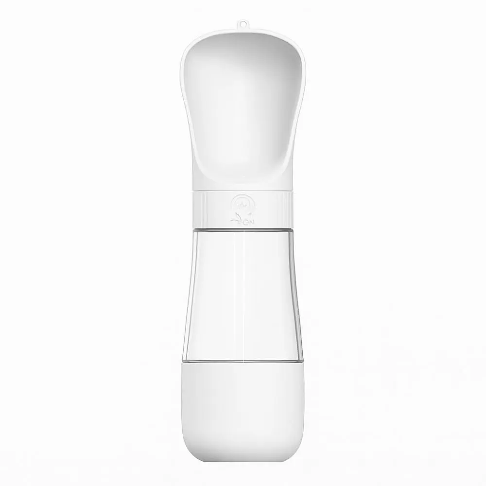 Garrafa Portátil para Pets 2 em 1, 320ml e 170ml, Água e Ração (Branco, 490 ml) - 1