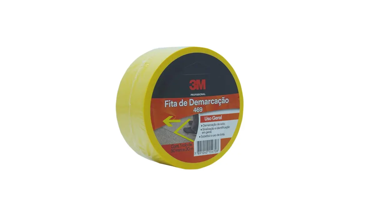 SCOTCH 3M Fita de Demarcação de Solo Amarela 50 mm x 10 m 1 Unidade | Adesão forte e durável, Ideal para vagas e estacionamentos, Ideal para demarcar vagas, garagens, estacionamentos e filas