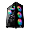 Gabinete Gamer Hyrax HGB210 Vidro Temperado Preto - SEM FAN - 1