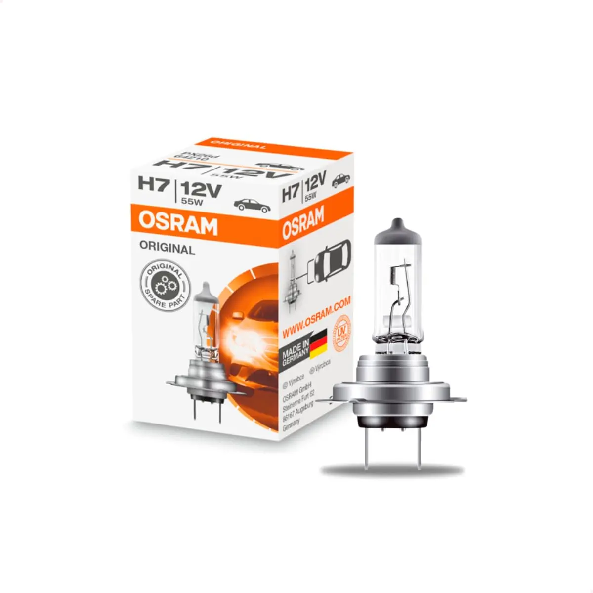 Lâmpada Halôgena Original OSRAM Automotiva para Farol Standard (12V) H7-64210