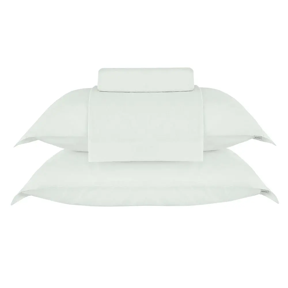 Buddemeyer Jogo de Cama Casal Soft Cotton 100% Algodão Verde 4 Peças
