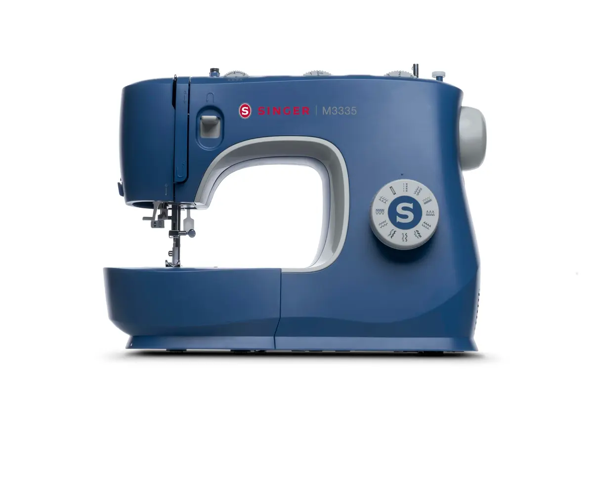 Singer M3335 Azul, Máquina de Costura, 127V, 23 Pontos | 23 pontos e mais de 100 aplicações, passador de linha, casa de botão em 1 passo, braço livre e LED.