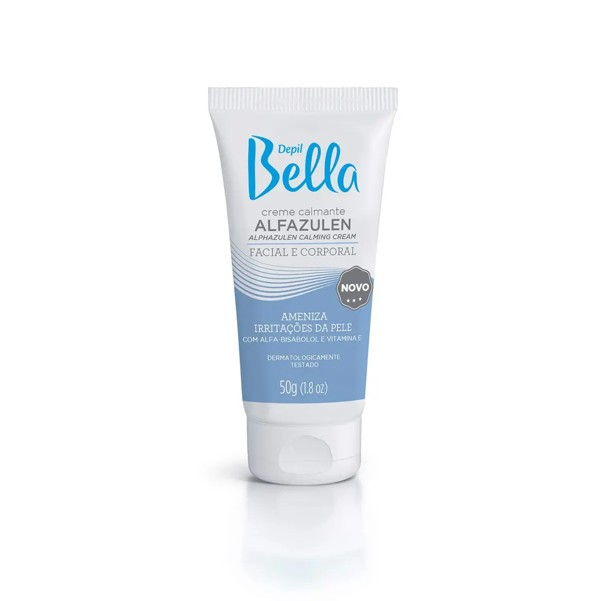 Depil Bella - Creme Facial e Corporal Hidratante Calmante Alfazulen 50g