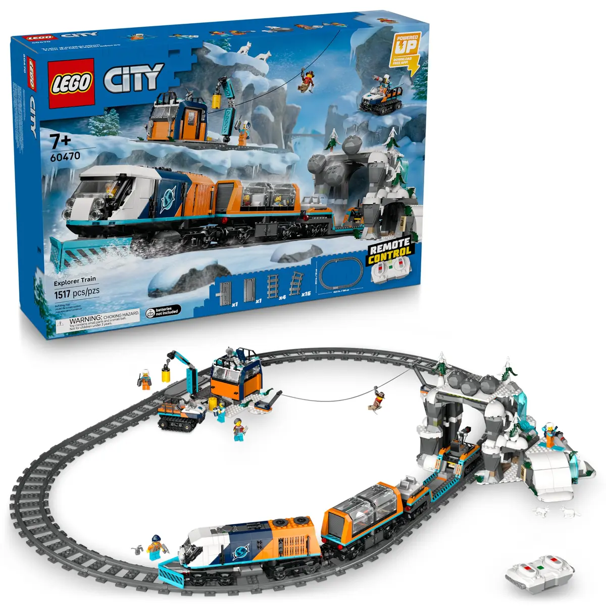 LEGO City Trains Trem Expresso Polar Ártico 60470 (22 Peças)