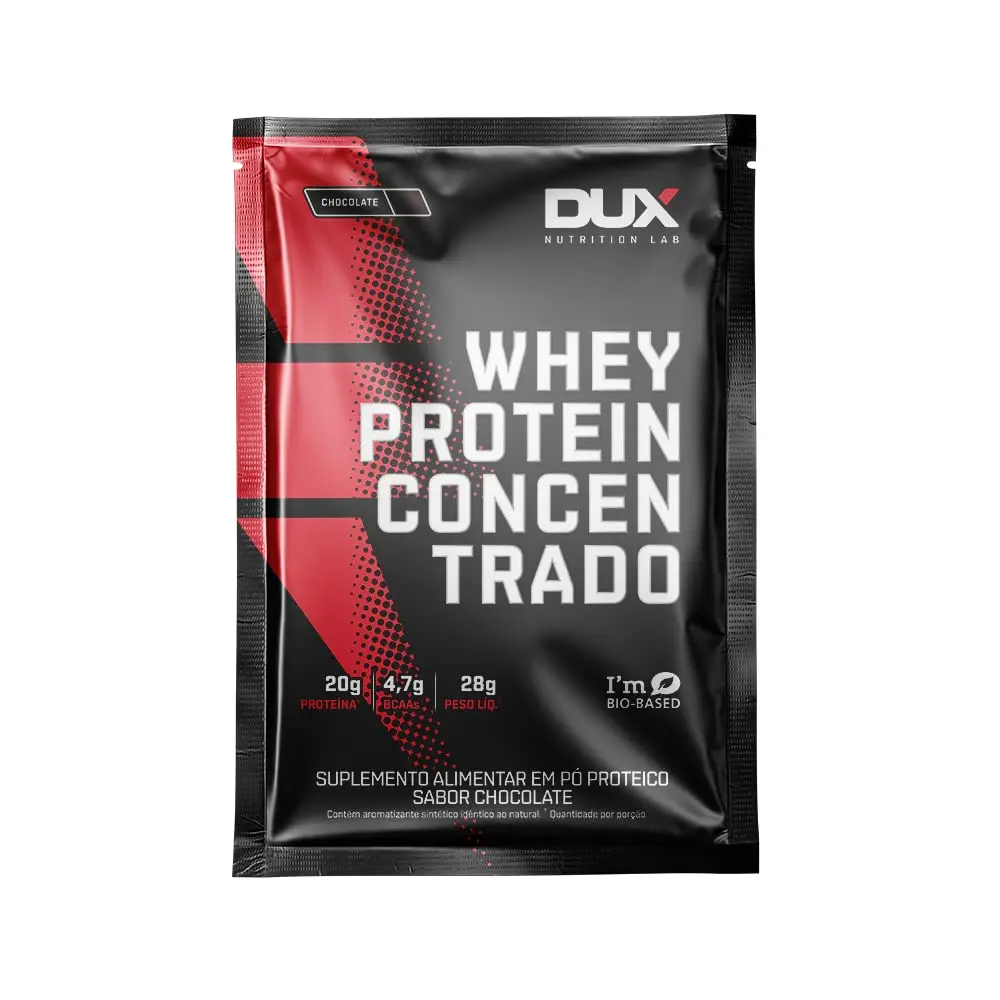 Whey Protein Concentrado Butter Cookies Sachê 30g – Contribui para o Ganho Muscular Hipertrofia – Dux Human Health