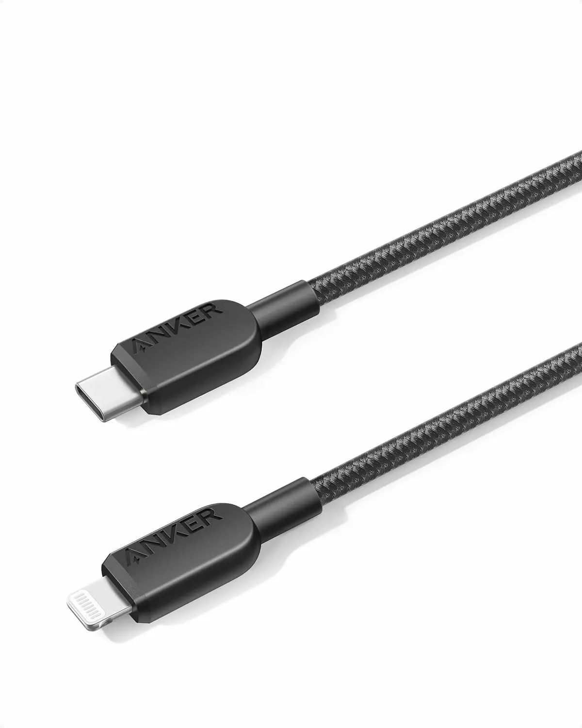Anker Cabo iPhone USB-C para Lightning, Certificado pela Apple MFi, 0,9m | Carregamento Rápido Turbo, para iPhone 14/13/12/11/SE/X/XR/XS/8 e Outros Dispositivos Apple, Carregador Não Incluído, Preto - 1
