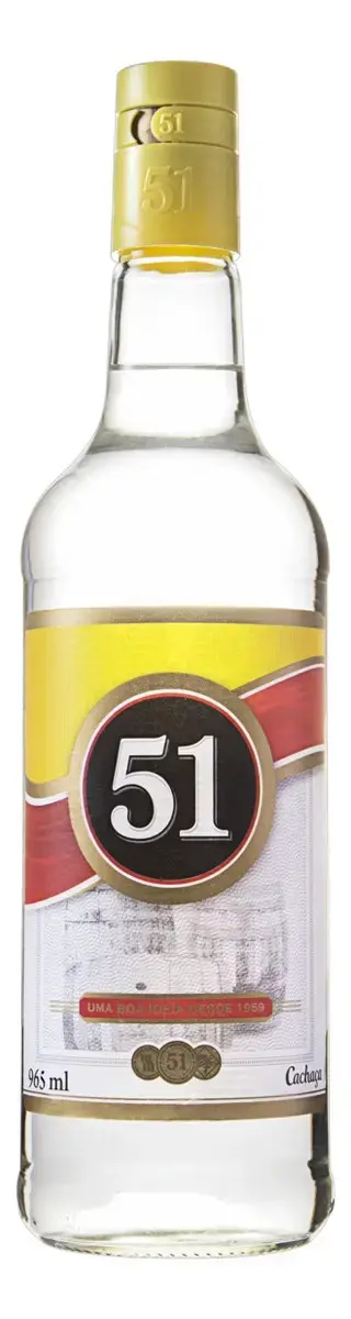 Cachaça Tradicional 51 Garrafa 965ml - 1