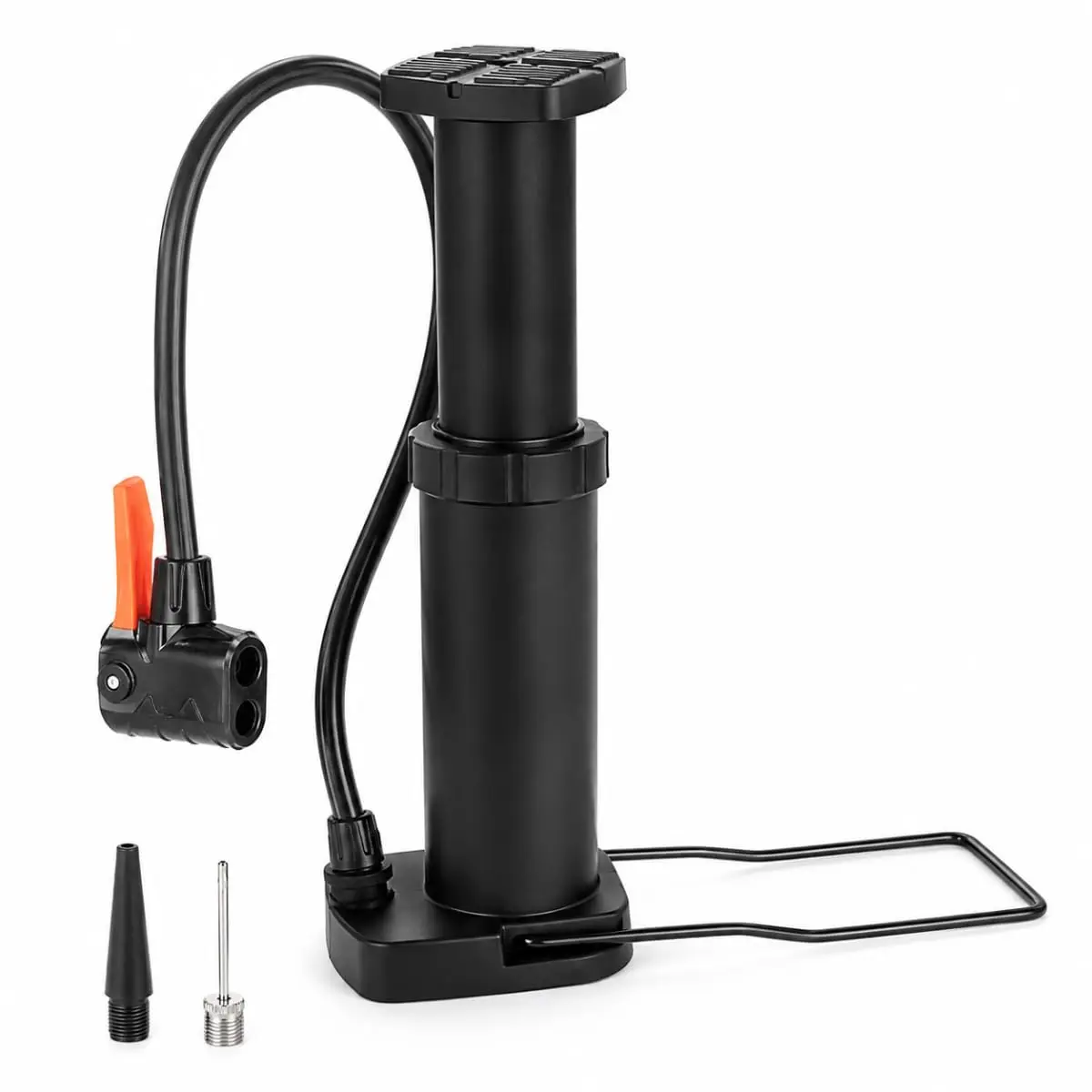 Bomba de Ar Manual com Pedal para Colchão Inflável Piscina Boias e Bolas com Mangueira Flexível e Adaptadores - 1