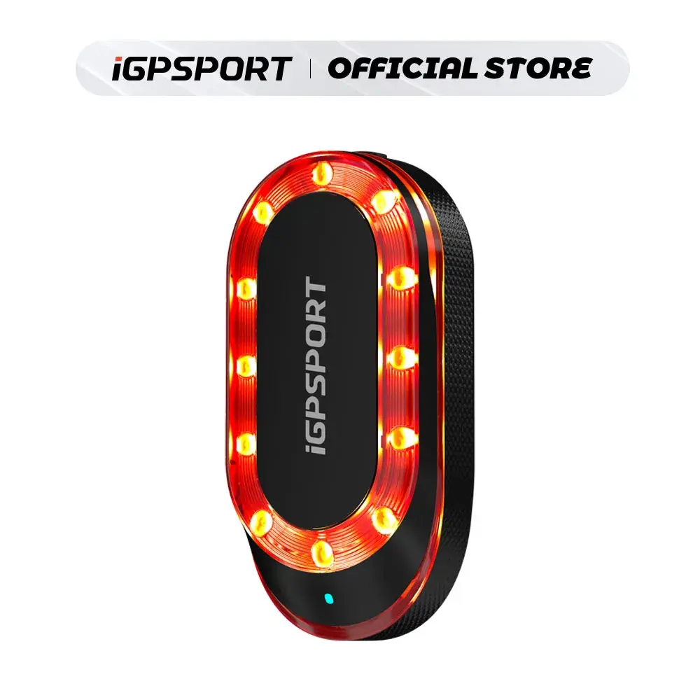 IGPSPORT SRmini Radar Luz Traseira Inteligente Luz Traseira Da Bicicleta Aviso de Freio IPX7 À Prova D 'Água Ciclismo Lanterna Traseira 7 Modos de Luz Lâmpada Traseira